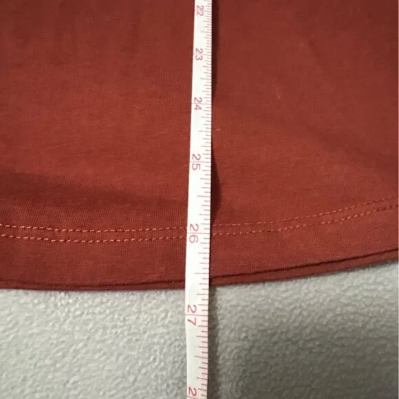 Philosophy Womens Rust Short Sleeve Top XXL/2XG Soft Blend Casual Wear 50% Polye - Picture 6 of 6